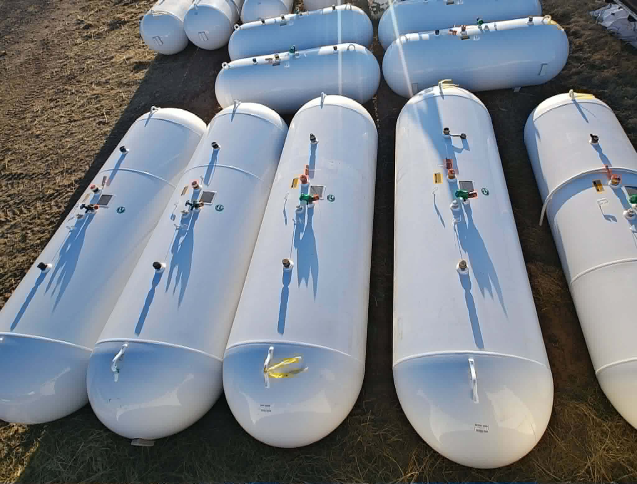 Silverton Oil Company propane tank inventory ready for delivery