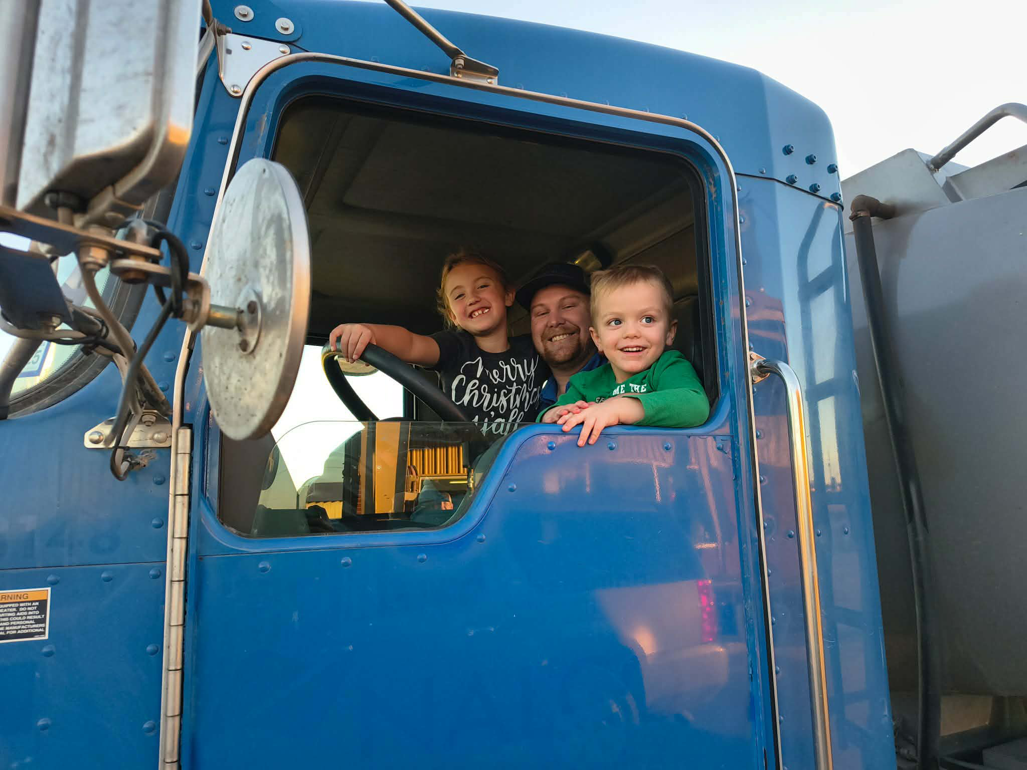 Silverton Oil Company family in delivery truck